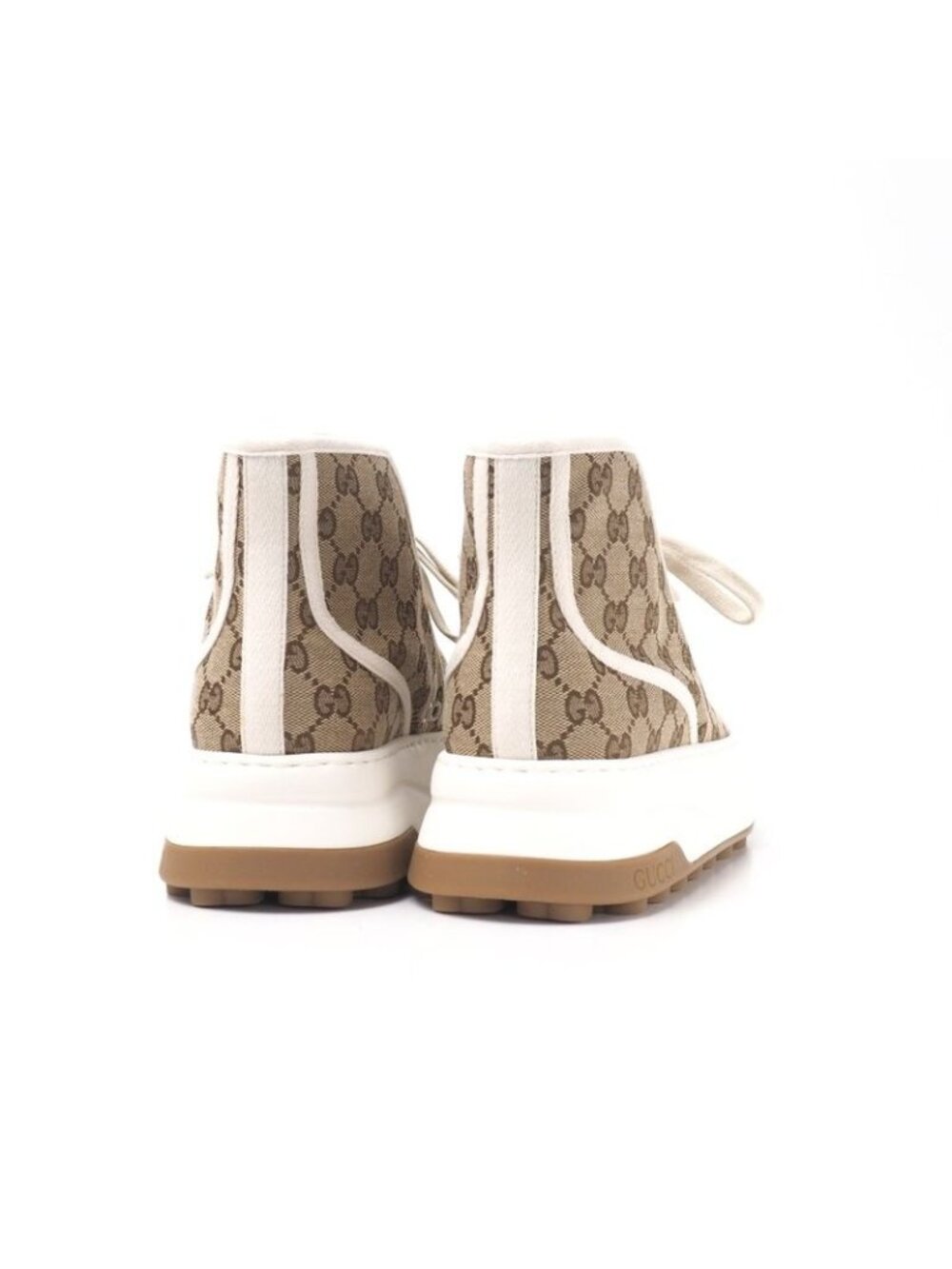 Gucci Tennis 1977 Sneakers Size 7 Shoes GG Pattern High Cut Thick - Picture 4 of 9